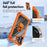 For iPhone 16 Plus TPU + PC Lens Protection Phone Case with Ring Holder(Orange)