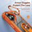 For iPhone 16 Plus TPU + PC Lens Protection Phone Case with Ring Holder(Orange)