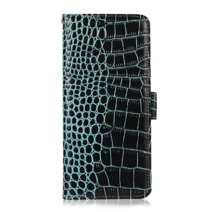 For iPhone 16 Plus Crocodile Top Layer Cowhide Leather Phone Case(Green)