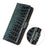 For iPhone 16 Plus Crocodile Top Layer Cowhide Leather Phone Case(Green)