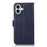 For iPhone 16 Plus Crazy Horse Top Layer Cowhide Leather Phone Case(Blue)