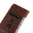 For iPhone 16 Pro Max KHAZNEH Nappa Top Layer Cowhide Leather Phone Case(Brown)