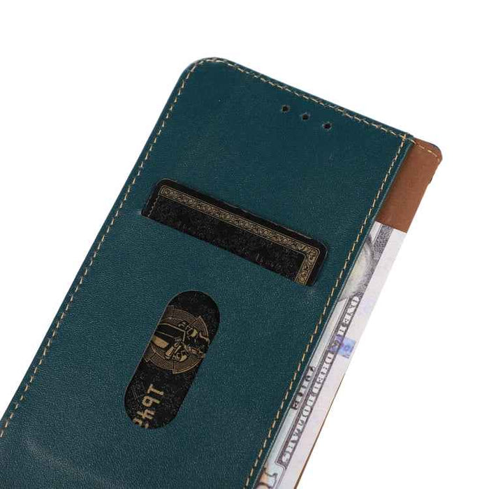 For iPhone 16 Plus KHAZNEH Nappa Top Layer Cowhide Leather Phone Case(Green)