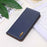 For iPhone 16 Plus KHAZNEH Nappa Top Layer Cowhide Leather Phone Case(Blue)