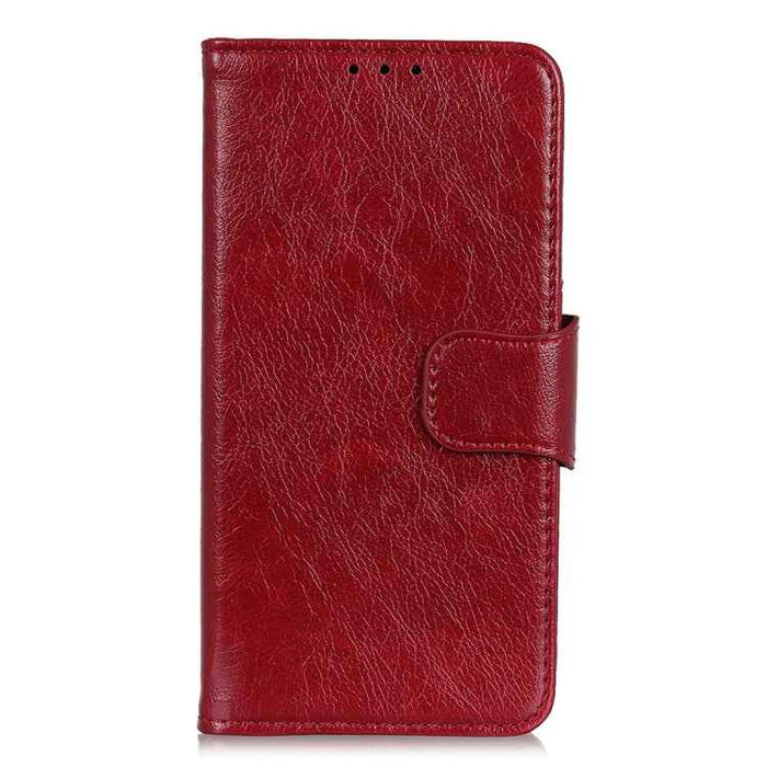 For iPhone 16 Plus Nappa Texture Leather Case(Red)