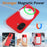 For iPhone 16 Plus Shockproof Silicone Magsafe Phone Case(Red)