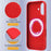 For iPhone 16 Plus Shockproof Silicone Magsafe Phone Case(Red)