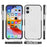 For iPhone 16 Plus Two-color Shockproof High Transparency TPU Phone Case(Black)