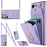 Rhombic Texture Card Bag Phone Case with Long Lanyard