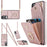 Rhombic Texture Card Bag Phone Case with Long Lanyard