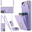 Rhombic Texture Card Bag Phone Case with Long Lanyard