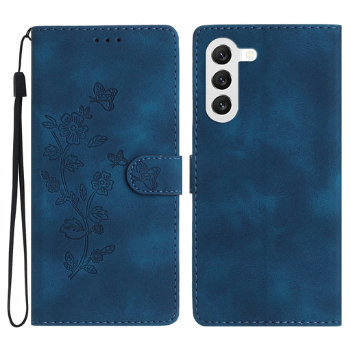 Flower Butterfly Embossing Pattern Leather Phone Case, For Samsung Galaxy S23 5G, For Samsung Galaxy A14 5G, For Samsung Galaxy A04, For Samsung Galaxy A04s, For Samsung Galaxy S20 FE, For Samsung Galaxy M53, For Samsung Galaxy M23���������������������...