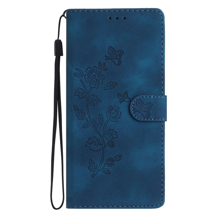 Flower Butterfly Embossing Pattern Leather Phone Case, For Samsung Galaxy S23 5G, For Samsung Galaxy A14 5G, For Samsung Galaxy A04, For Samsung Galaxy A04s, For Samsung Galaxy S20 FE, For Samsung Galaxy M53, For Samsung Galaxy M23                     ...