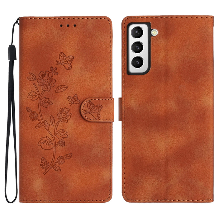 Flower Butterfly Embossing Pattern Leather Phone Case, For Samsung Galaxy S22 5G, For Samsung Galaxy A13 5G, For Samsung Galaxy M32, For Samsung Galaxy A41, For Samsung Galaxy A22 4G, For Samsung Galaxy A22 5G, For Samsung Galaxy S21 FE 5G�������������...