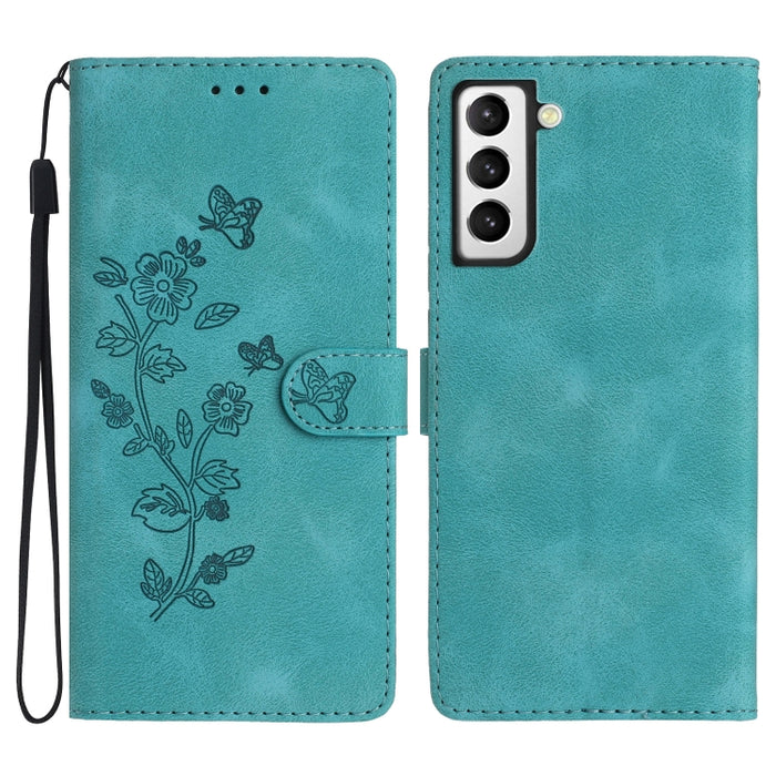 Flower Butterfly Embossing Pattern Leather Phone Case, For Samsung Galaxy S22 5G, For Samsung Galaxy A13 5G, For Samsung Galaxy M32, For Samsung Galaxy A41, For Samsung Galaxy A22 4G, For Samsung Galaxy A22 5G, For Samsung Galaxy S21 FE 5G�������������...