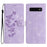 Flower Butterfly Embossing Pattern Leather Phone Case, For Samsung Galaxy S10e, For Samsung Galaxy S10+, For Samsung Galaxy S10