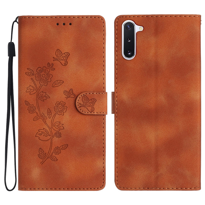 Flower Butterfly Embossing Pattern Leather Phone Case, For Samsung Galaxy Note10, For Samsung Galaxy Note10+, For Samsung Galaxy A20e, For Samsung Galaxy A70, For Samsung Galaxy A40, For Samsung Galaxy A10 / M10, For Samsung Galaxy A20 / A30�����������...