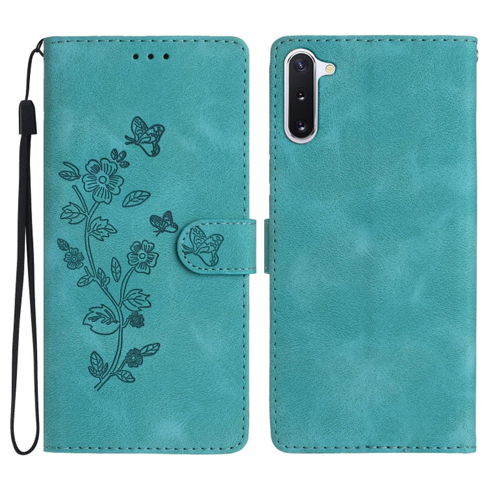 Flower Butterfly Embossing Pattern Leather Phone Case, For Samsung Galaxy Note10, For Samsung Galaxy Note10+, For Samsung Galaxy A20e, For Samsung Galaxy A70, For Samsung Galaxy A40, For Samsung Galaxy A10 / M10, For Samsung Galaxy A20 / A30�����������...