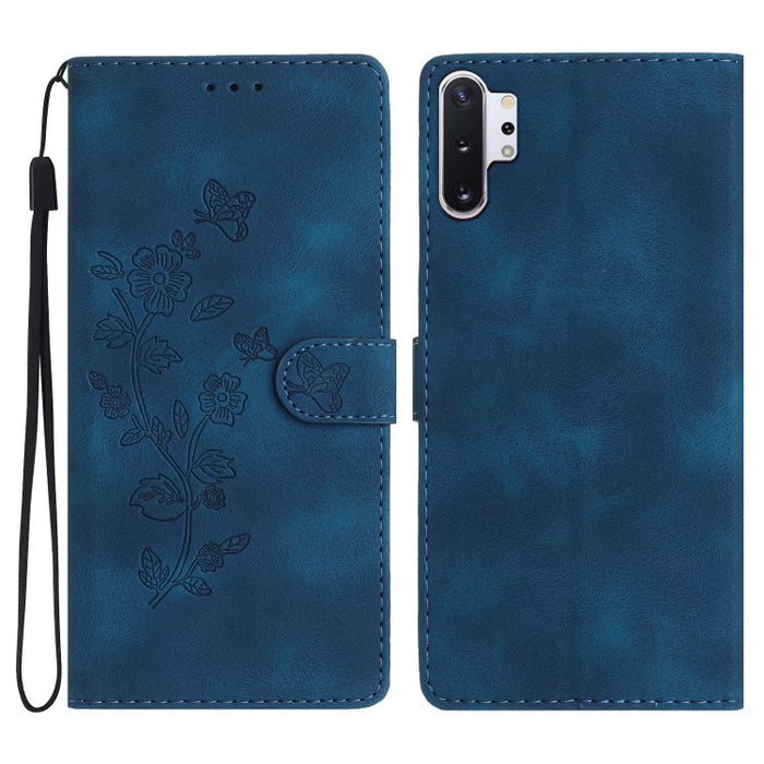 Flower Butterfly Embossing Pattern Leather Phone Case, For Samsung Galaxy Note10, For Samsung Galaxy Note10+, For Samsung Galaxy A20e, For Samsung Galaxy A70, For Samsung Galaxy A40, For Samsung Galaxy A10 / M10, For Samsung Galaxy A20 / A30�����������...