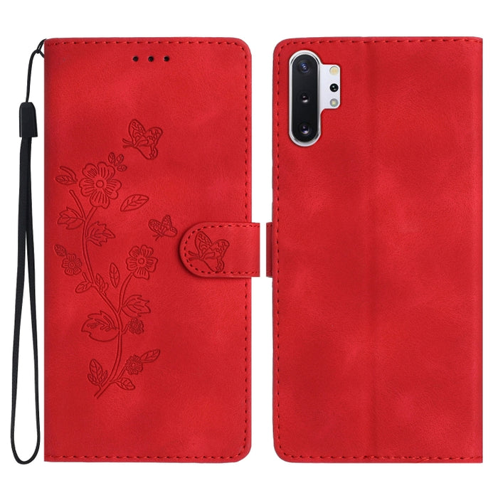 Flower Butterfly Embossing Pattern Leather Phone Case, For Samsung Galaxy Note10, For Samsung Galaxy Note10+, For Samsung Galaxy A20e, For Samsung Galaxy A70, For Samsung Galaxy A40, For Samsung Galaxy A10 / M10, For Samsung Galaxy A20 / A30�����������...