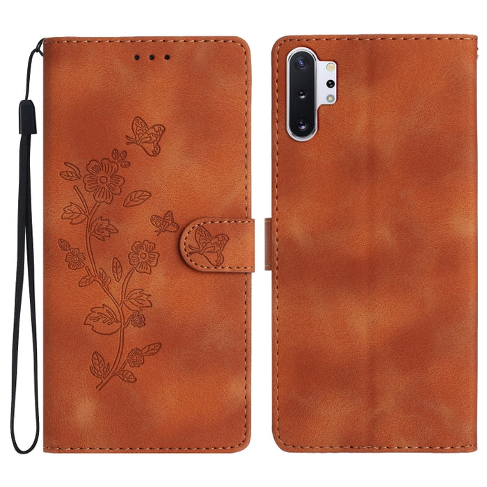 Flower Butterfly Embossing Pattern Leather Phone Case, For Samsung Galaxy Note10, For Samsung Galaxy Note10+, For Samsung Galaxy A20e, For Samsung Galaxy A70, For Samsung Galaxy A40, For Samsung Galaxy A10 / M10, For Samsung Galaxy A20 / A30�����������...