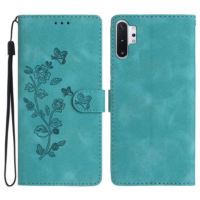 Flower Butterfly Embossing Pattern Leather Phone Case, For Samsung Galaxy Note10, For Samsung Galaxy Note10+, For Samsung Galaxy A20e, For Samsung Galaxy A70, For Samsung Galaxy A40, For Samsung Galaxy A10 / M10, For Samsung Galaxy A20 / A30�����������...
