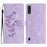 Flower Butterfly Embossing Pattern Leather Phone Case
