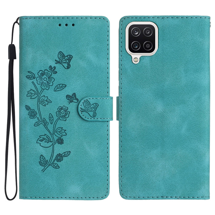 Flower Butterfly Embossing Pattern Leather Phone Case, For Samsung Galaxy A12, For Samsung Galaxy A42 5G, For Samsung Galaxy Note20 Ultra, For Samsung Galaxy Note20, For Samsung Galaxy A21s, For Samsung Galaxy S20 Ultra, For Samsung Galaxy S20         ...