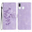Flower Butterfly Embossing Pattern Leather Phone Case