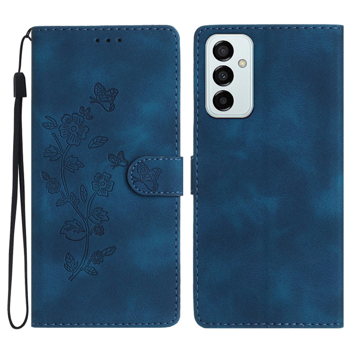 Flower Butterfly Embossing Pattern Leather Phone Case, For Samsung Galaxy A53 5G, For Samsung Galaxy A73 5G, For Samsung Galaxy A03 Core, For Samsung Galaxy A33 5G, For Samsung Galaxy A03 164, For Samsung Galaxy A13 4G, For Samsung Galaxy M52����������...