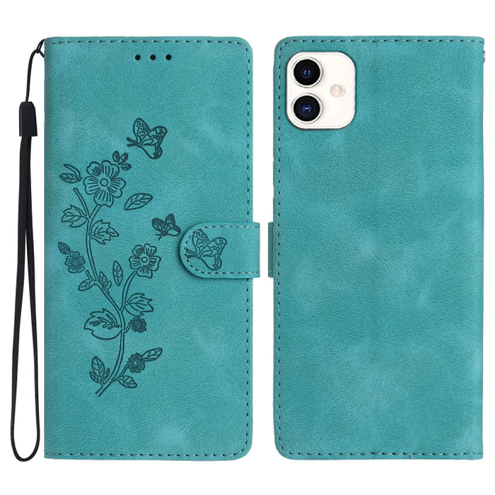 Flower Butterfly Embossing Pattern Leather Phone Case, For Samsung Galaxy S24 Ultra 5G, For Samsung Galaxy A25 5G, For Samsung Galaxy A15, For Samsung Galaxy A35 5G, For Samsung Galaxy A23 5G, For Samsung Galaxy A05, For Samsung Galaxy A04 Core        ...