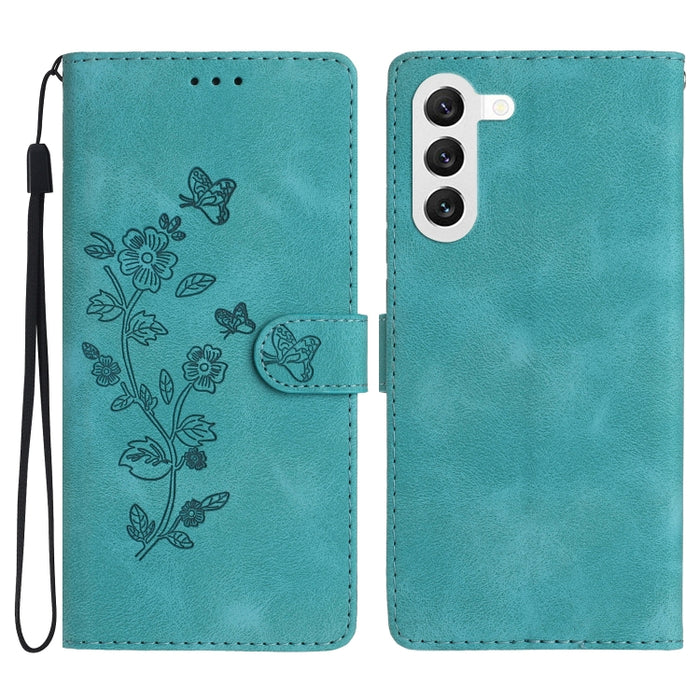 Flower Butterfly Embossing Pattern Leather Phone Case, For Samsung Galaxy S24+ 5G, For Samsung Galaxy S24 5G, For Samsung Galaxy A05s, For Samsung Galaxy A34 5G, For Samsung Galaxy A54 5G, For Samsung Galaxy A23e / A23s, For Samsung Galaxy A04e��������...