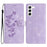 Flower Butterfly Embossing Pattern Leather Phone Case