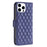 For iPhone 16 Pro Diamond Lattice Wallet Flip Leather Phone Case(Blue)