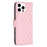 For iPhone 16 Pro Diamond Lattice Wallet Flip Leather Phone Case(Pink)