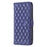 For iPhone 16 Diamond Lattice Wallet Flip Leather Phone Case(Blue)