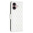 For iPhone 16 Diamond Lattice Wallet Flip Leather Phone Case(White)