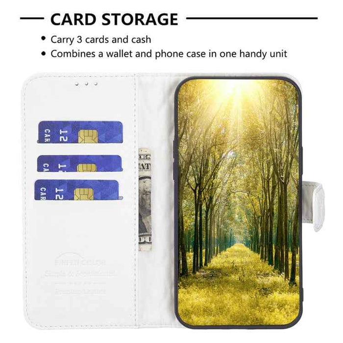 For iPhone 16 Plus Diamond Lattice Wallet Flip Leather Phone Case(White)
