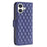 For iPhone 17 Diamond Lattice Wallet Flip Leather Phone Case(Blue)