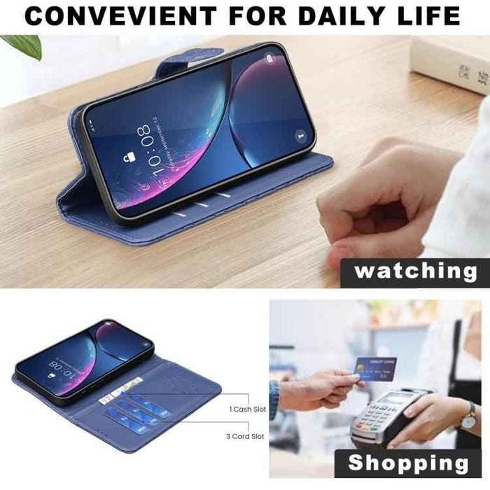 For iPhone 17 Diamond Lattice Wallet Flip Leather Phone Case(Blue)