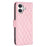 For iPhone 17 Diamond Lattice Wallet Flip Leather Phone Case(Pink)