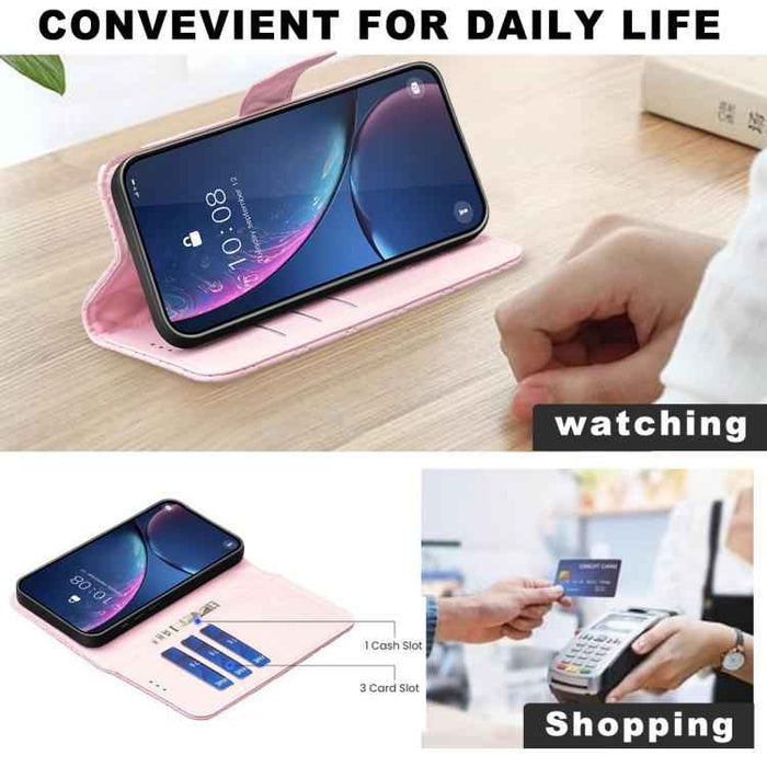 For iPhone 17 Diamond Lattice Wallet Flip Leather Phone Case(Pink)