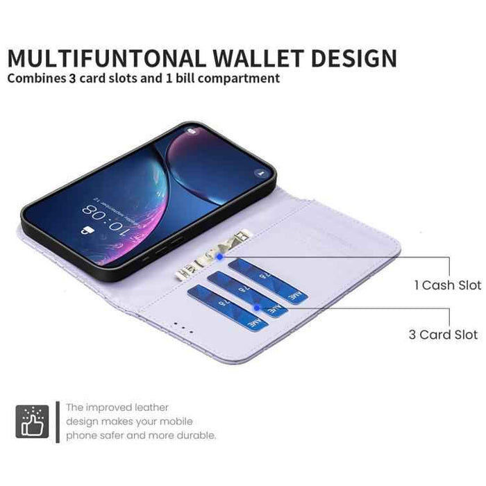 For iPhone 17 Diamond Lattice Wallet Flip Leather Phone Case(Purple)