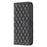 For iPhone 17 Diamond Lattice Wallet Flip Leather Phone Case(Black)