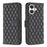 For iPhone 17 Diamond Lattice Wallet Flip Leather Phone Case(Black)