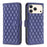 For iPhone 17 Pro Diamond Lattice Wallet Flip Leather Phone Case(Blue)