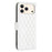 For iPhone 17 Pro Diamond Lattice Wallet Flip Leather Phone Case(White)