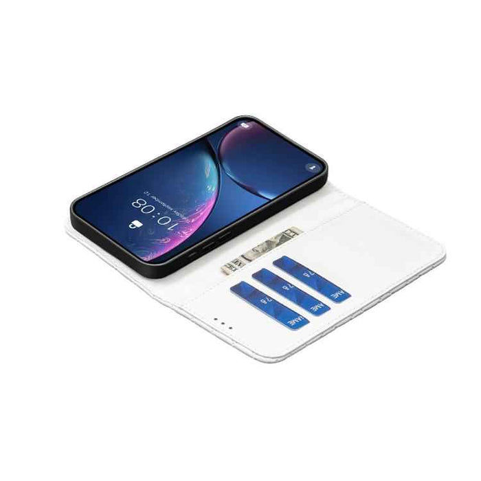 For iPhone 17 Pro Diamond Lattice Wallet Flip Leather Phone Case(White)