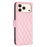 For iPhone 17 Pro Diamond Lattice Wallet Flip Leather Phone Case(Pink)