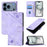 For iPhone 17 Pro Max Skin-feel Embossed Leather Phone Case(Light Purple)